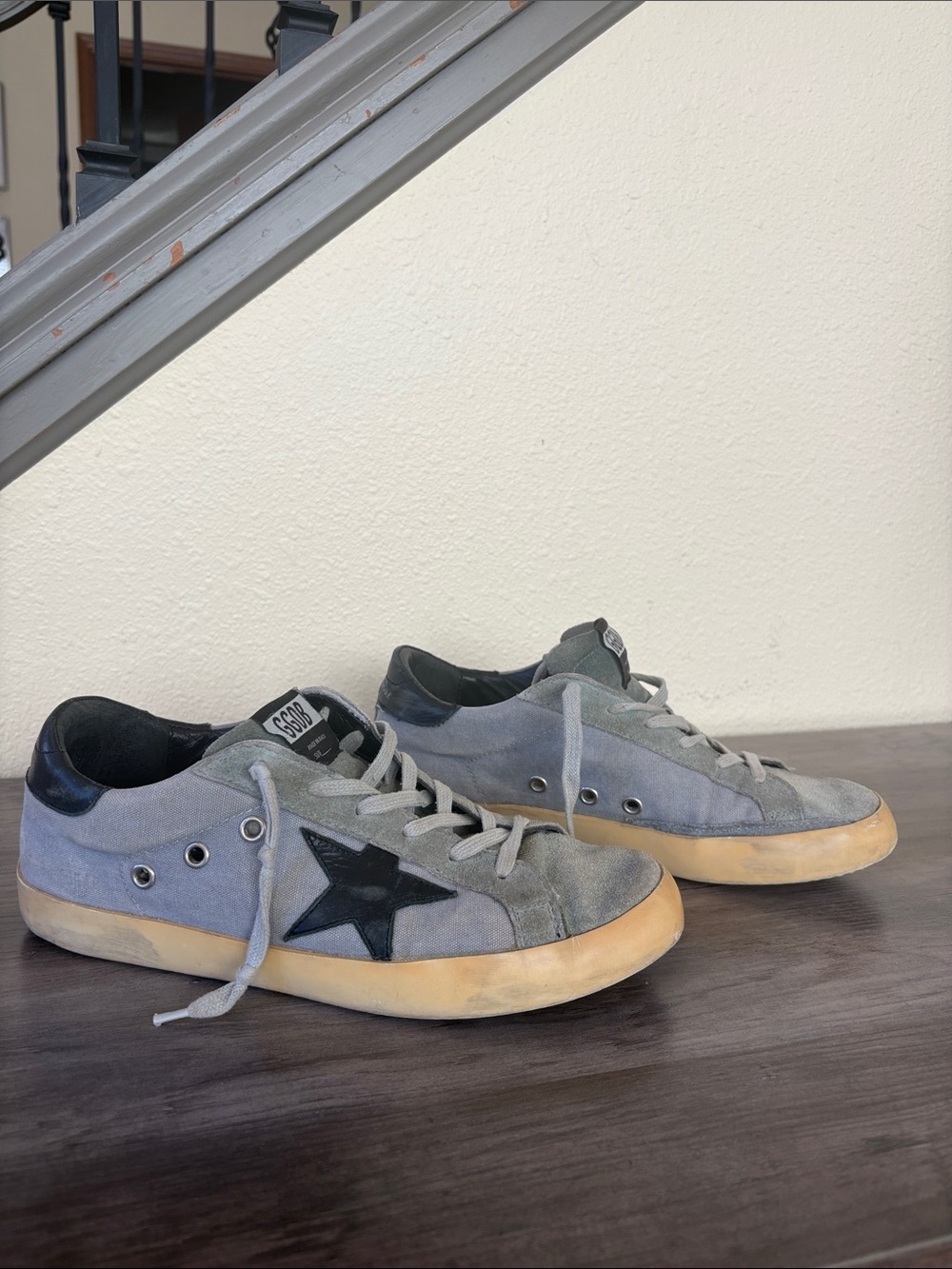 Authentic Golden Goose Super Star Sneakers Size 38